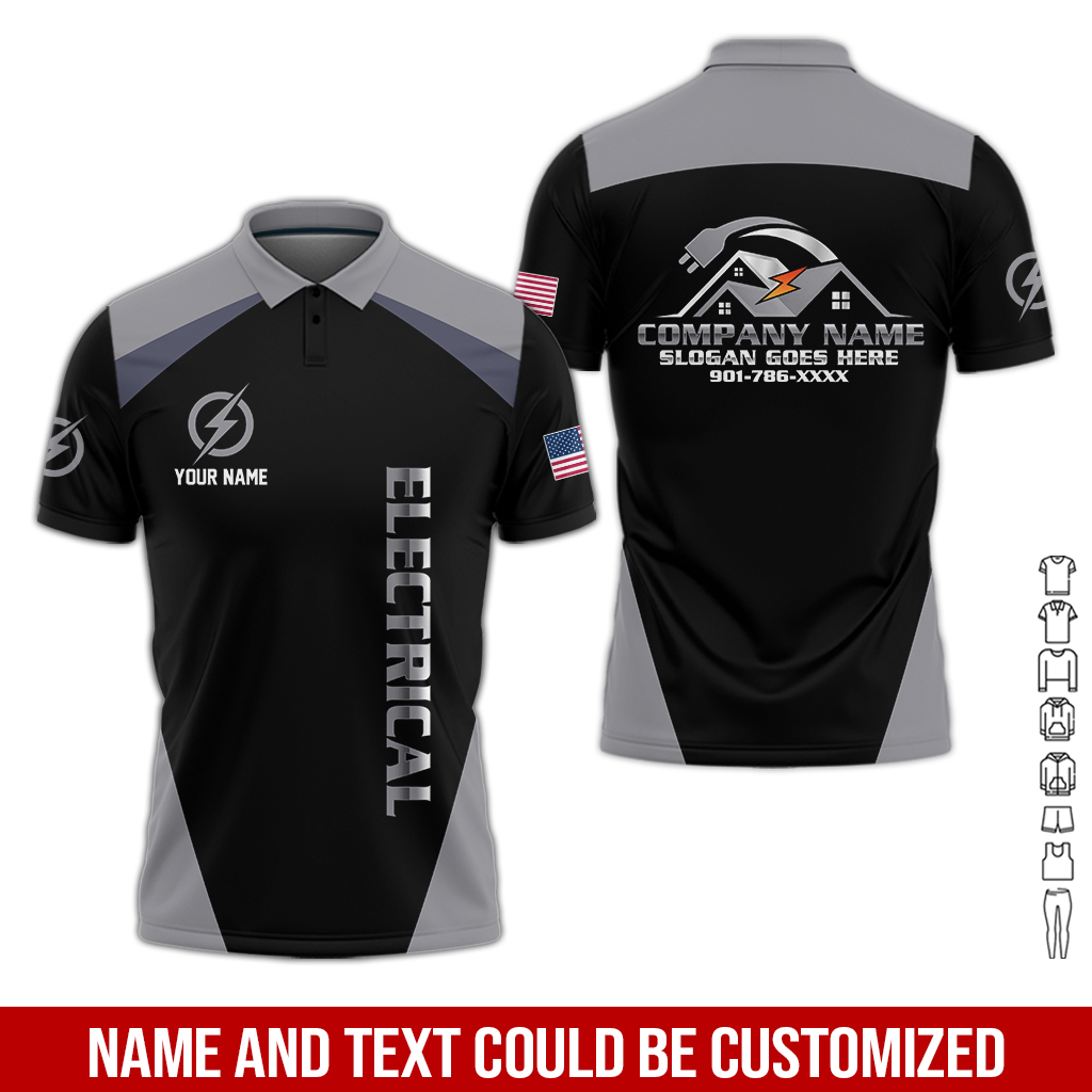 29 Personalized Electrician Service Uniform Shirt - photo 222