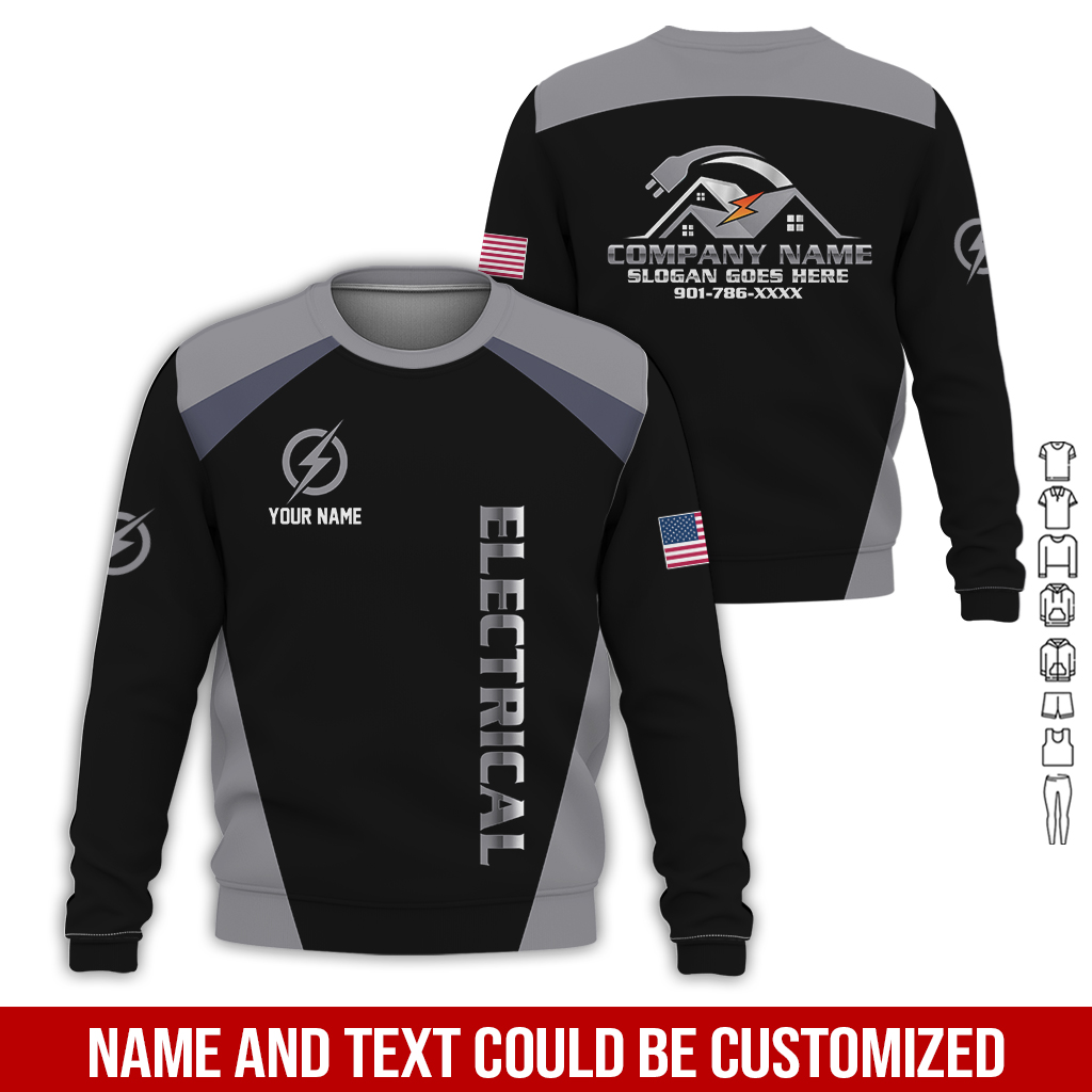 31 Personalized Electrician Service Uniform Shirt - photo 221