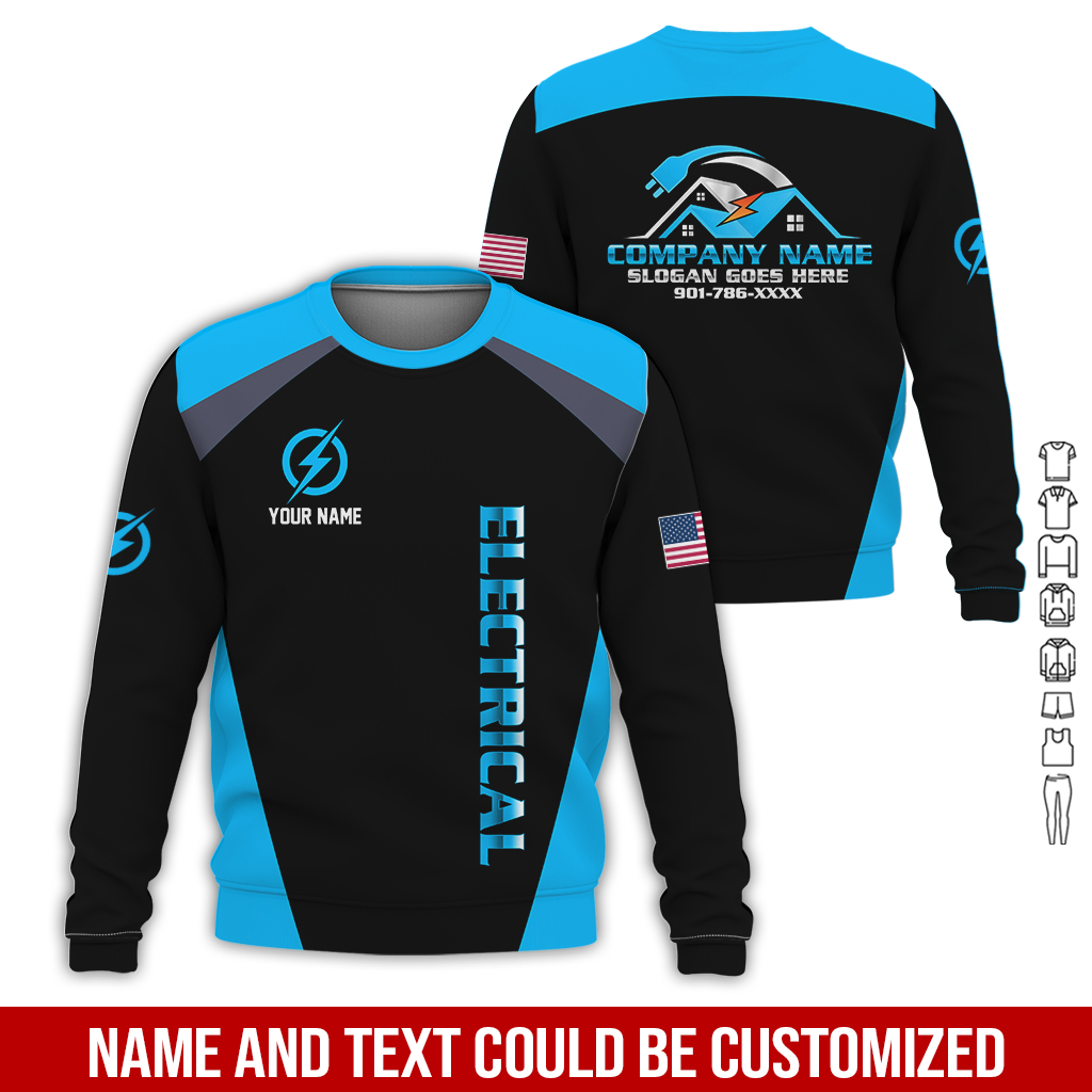 40 Personalized Electrician Service Uniform Shirt - photo 211
