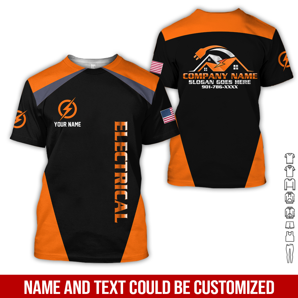 46 Personalized Electrician Service Uniform Shirt - photo 205