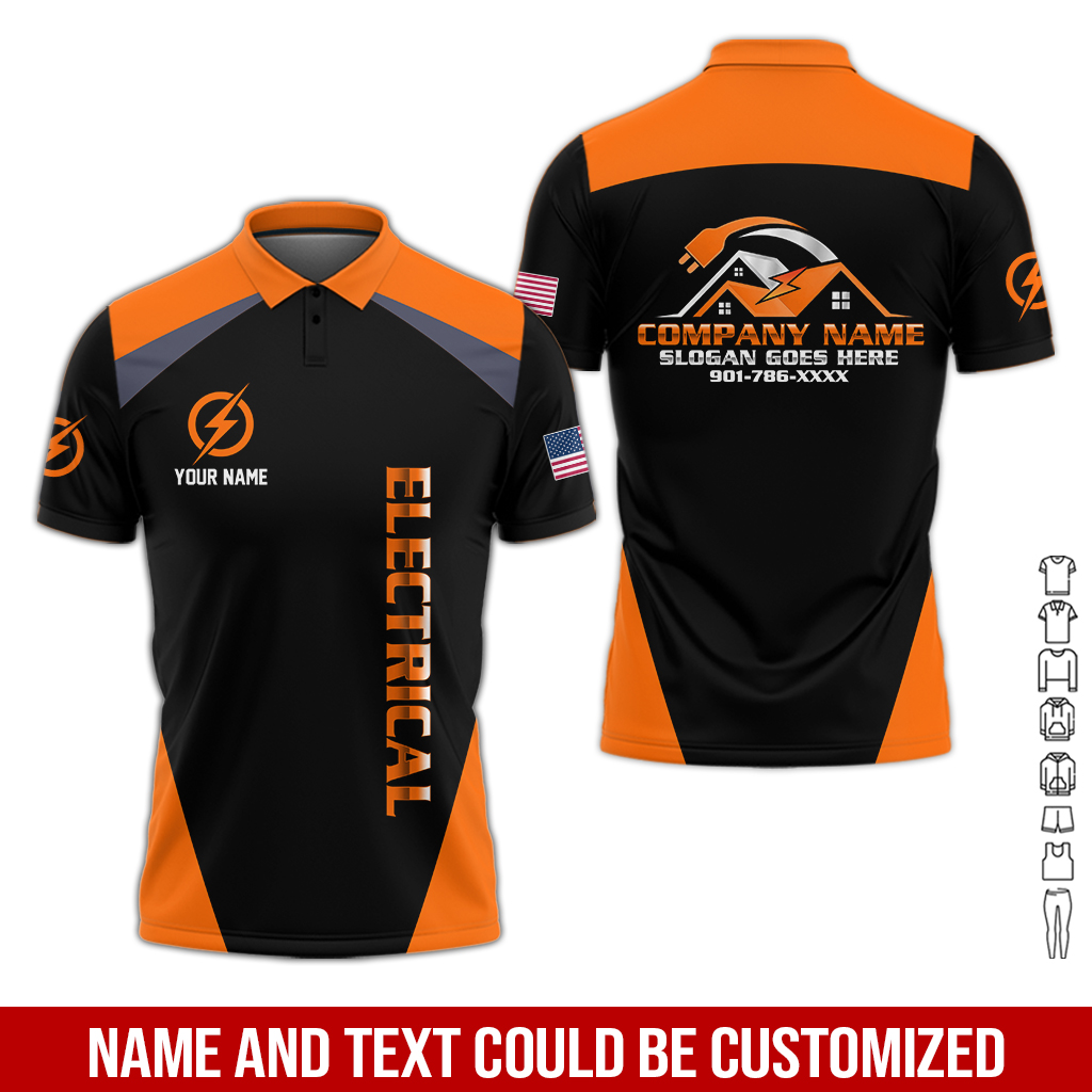 47 Personalized Electrician Service Uniform Shirt - photo 204