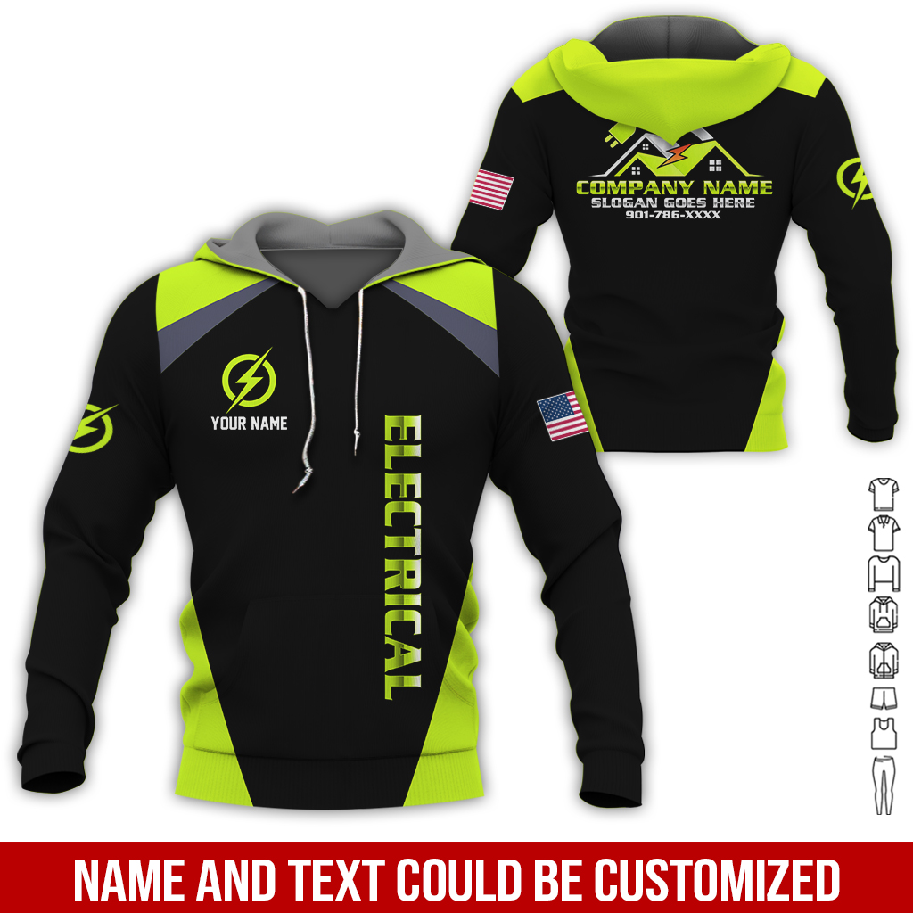 5 Personalized Electrician Service Uniform Shirt - photo 246