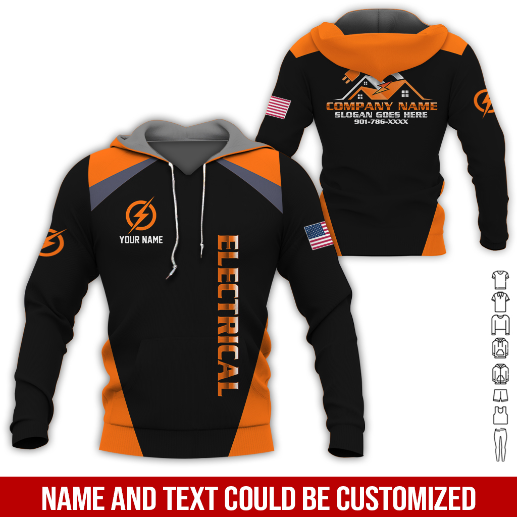 50 Personalized Electrician Service Uniform Shirt - photo 201