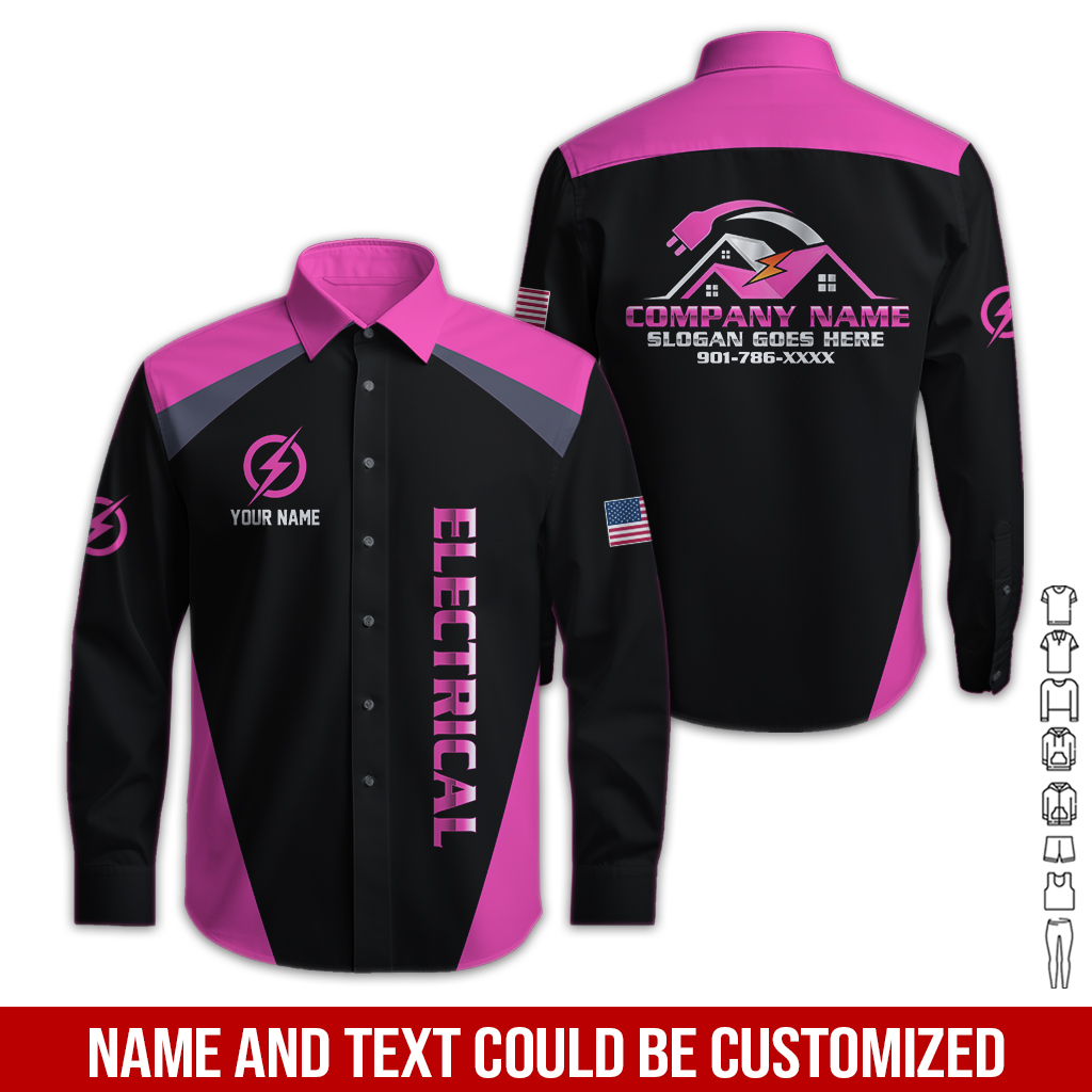 61 Personalized Electrician Service Uniform Shirt - photo 190
