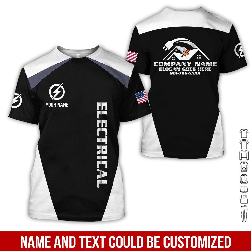 64 Personalized Electrician Service Uniform Shirt - photo 187