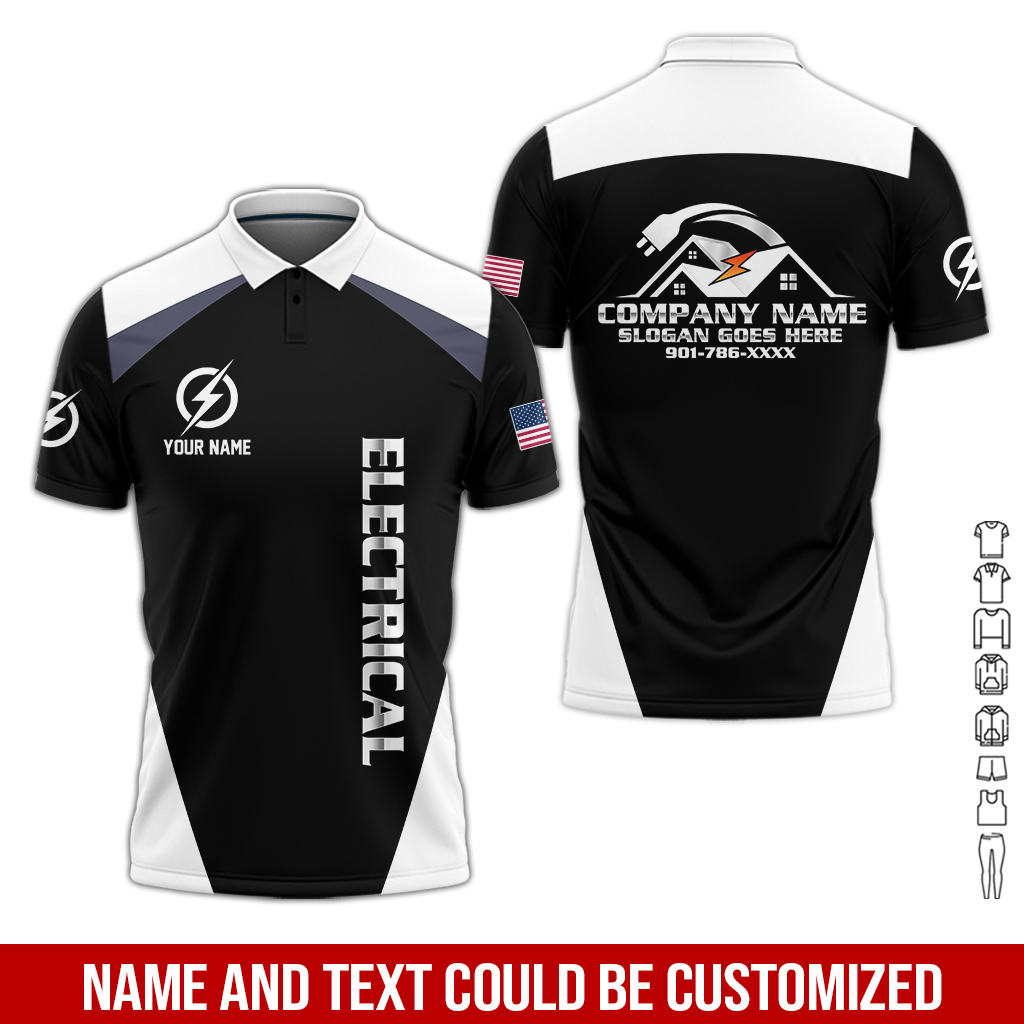 65 Personalized Electrician Service Uniform Shirt - photo 186