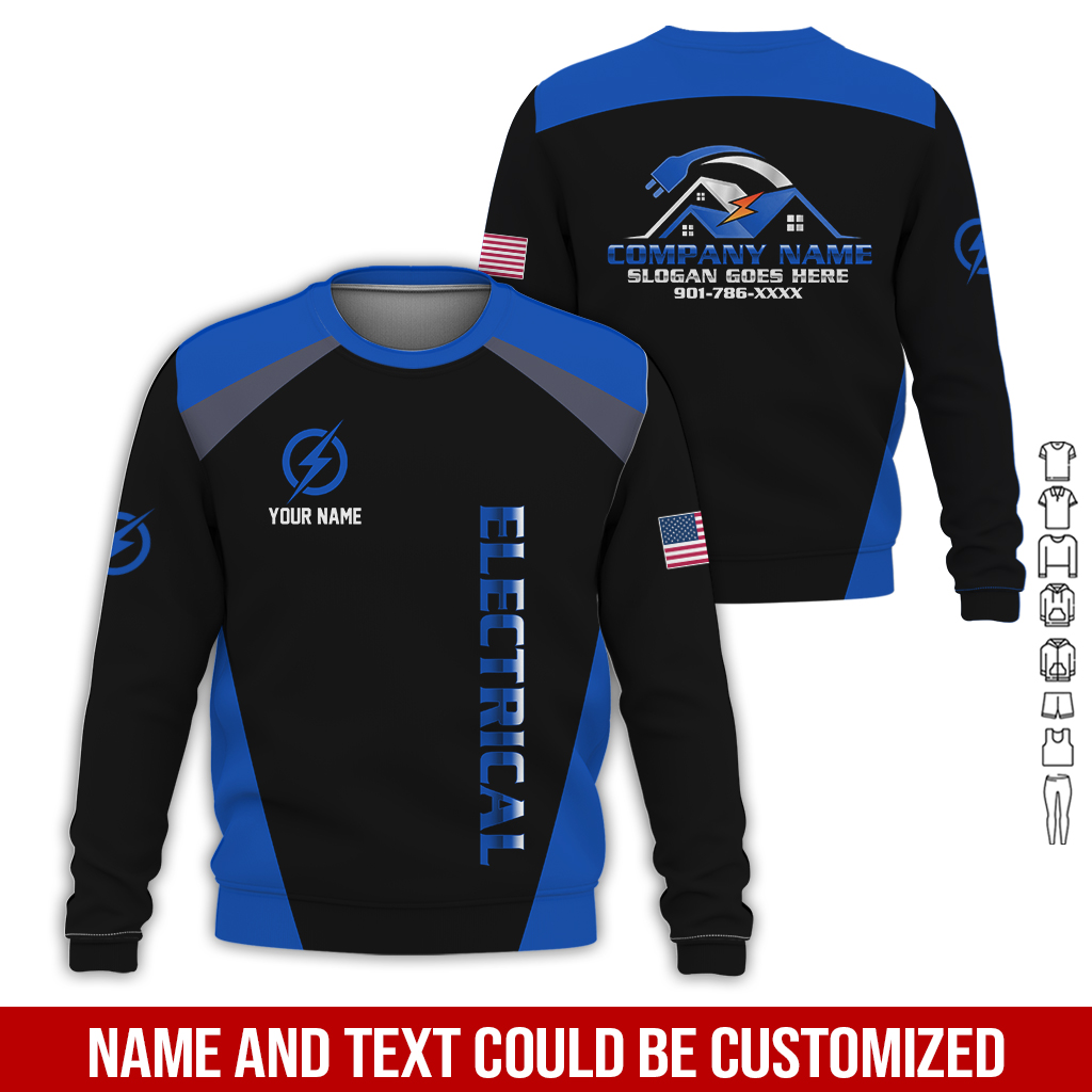 76 Personalized Electrician Service Uniform Shirt - photo 176