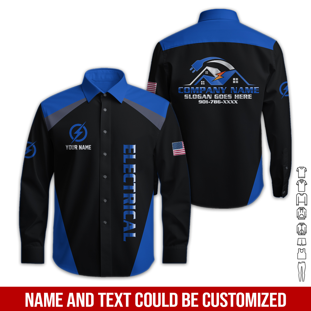 79 Personalized Electrician Service Uniform Shirt - photo 172