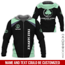Tree Service Personalized Quarter Zip Hoodie - photo 44