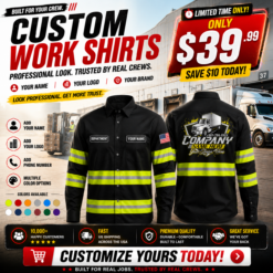 Custom Logo Box Truck Delivery Uniform Shirt - photo 132