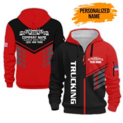 Custom Trucking 3D Printed Quarter Zip Hoodie - photo 14
