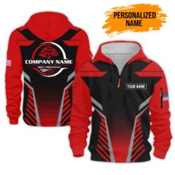Custom Tree Service Quarter Zip Hoodie - photo 14