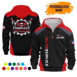 Custom Auto Service 3D Printed Quarter Zip Hoodie - photo 14