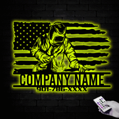 Custom Welding Metal Wall Art LED Light - photo 28