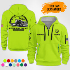 Custom Tow Truck 3D Quarter Zip Hoodie - photo 14