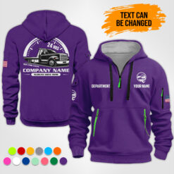 Custom Tow Truck 3D Quarter Zip Hoodie - photo 15