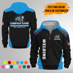Custom Welding 3D Printed Quarter Zip Hoodie - photo 14
