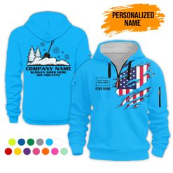 Custom Snow Removal 3D Printed Quarter Zip Hoodie - photo 14