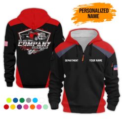 Custom Tow Truck 3D Printed Quarter Zip Hoodie - photo 14
