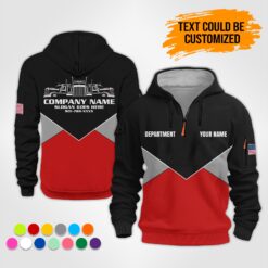 Custom Trucking 3D Printed Quarter Zip Hoodie - photo 14