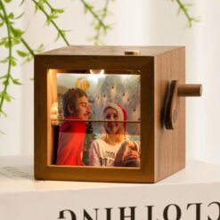 Custom Photo Flipbook Frame, Custom Wooden Gift