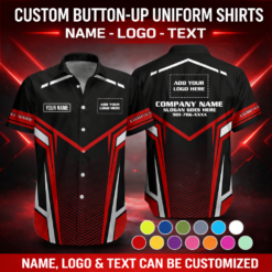 Custom Company Brand Uniform Shirt – Custom Name, - photo 119