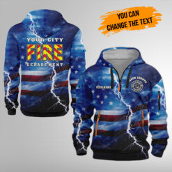 Custom Love Firefighter 3D Printed Quarter Zip - photo 10