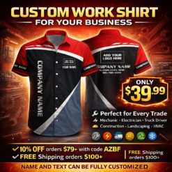 Custom Company Brand Uniform Shirt – Custom Name, - photo 118