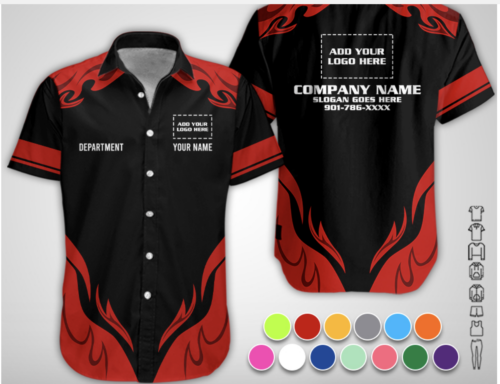 Custom Company Brand Uniform Shirt – Personalized Name, Logo & Colors LV19 photo review