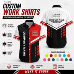 Custom Company Brand Uniform Shirt – Personalized Name, Logo & Colors ZM671