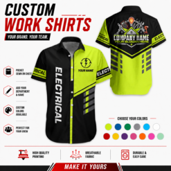 Personalized Name Electrical Company Uniform All Over Printed Clothes GL383
