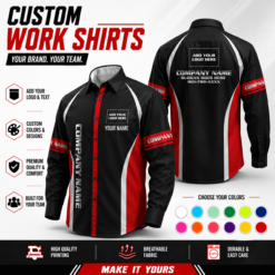 Custom Company Brand Uniform Shirt – Personalized Name, Logo & Colors DA239 - photo 171