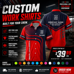 Custom Company Brand Uniform Shirt – Personalized Name, Logo & Colors ZM693
