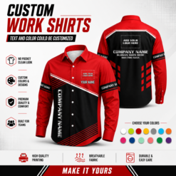 Custom Company Brand Uniform Shirt – Personalized Name, Logo & Colors PC662 - photo 120