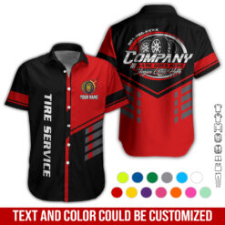 Personalized Tire Service Shirt, Custom Company, Slogan & Phone GL553