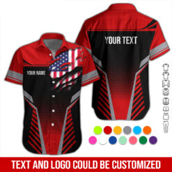 Personalized Name Work Shirt, Uniform Company All Over Printed Clothes DA437
