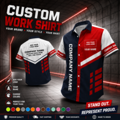 Custom Company Brand Uniform Shirt – Personalized Name, Logo & Colors ZM881
