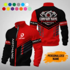 Personalized Name Custom Mechanic 3D Waffle Sweatshirts PM201