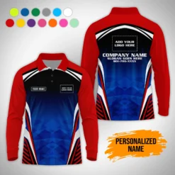 Personalized Name Custom Work Shirt for Mechanics, Electricians & HVAC Polo Sleeve Shirt PM236