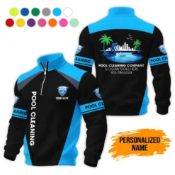 Custom Pool Cleaning Waffle Sweatshirts DA829